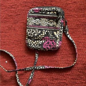 Vera Bradley Pink and Black Crossbody Bag